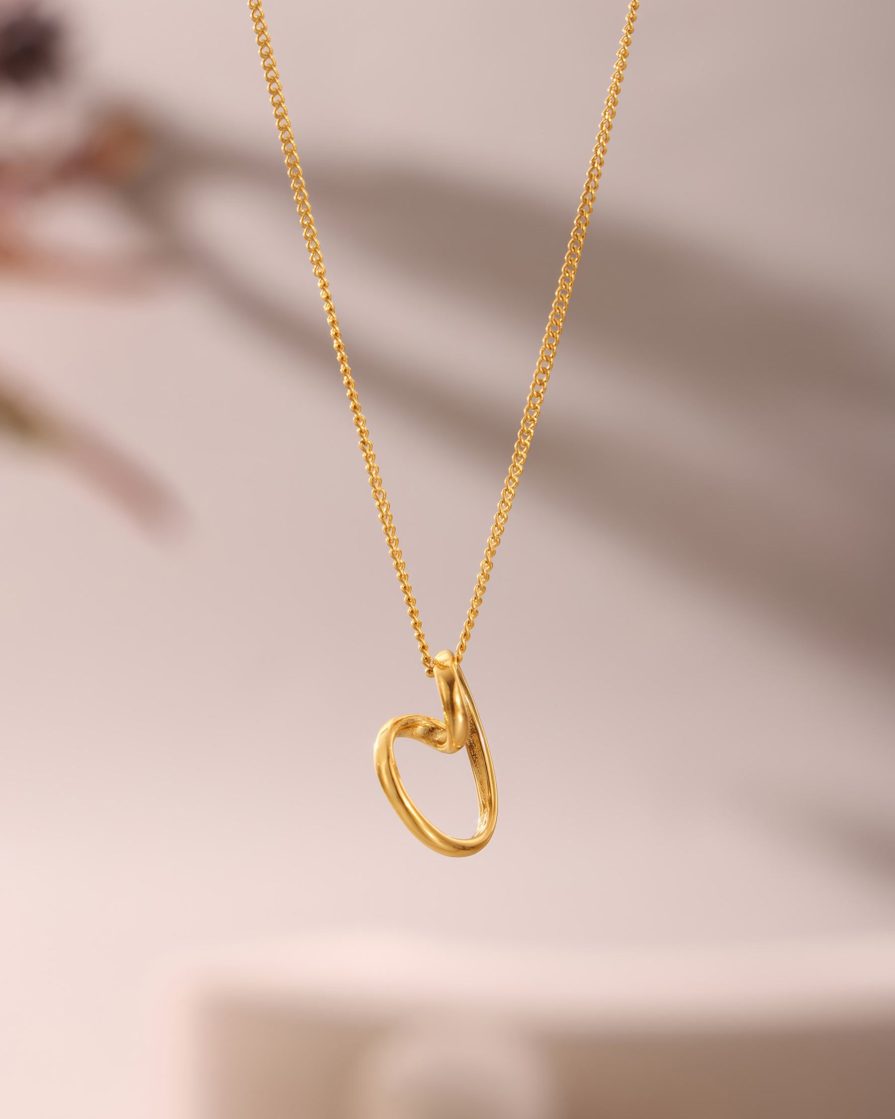 WHISPER Heart Necklace - Gold - Additional View - Ohh Glam