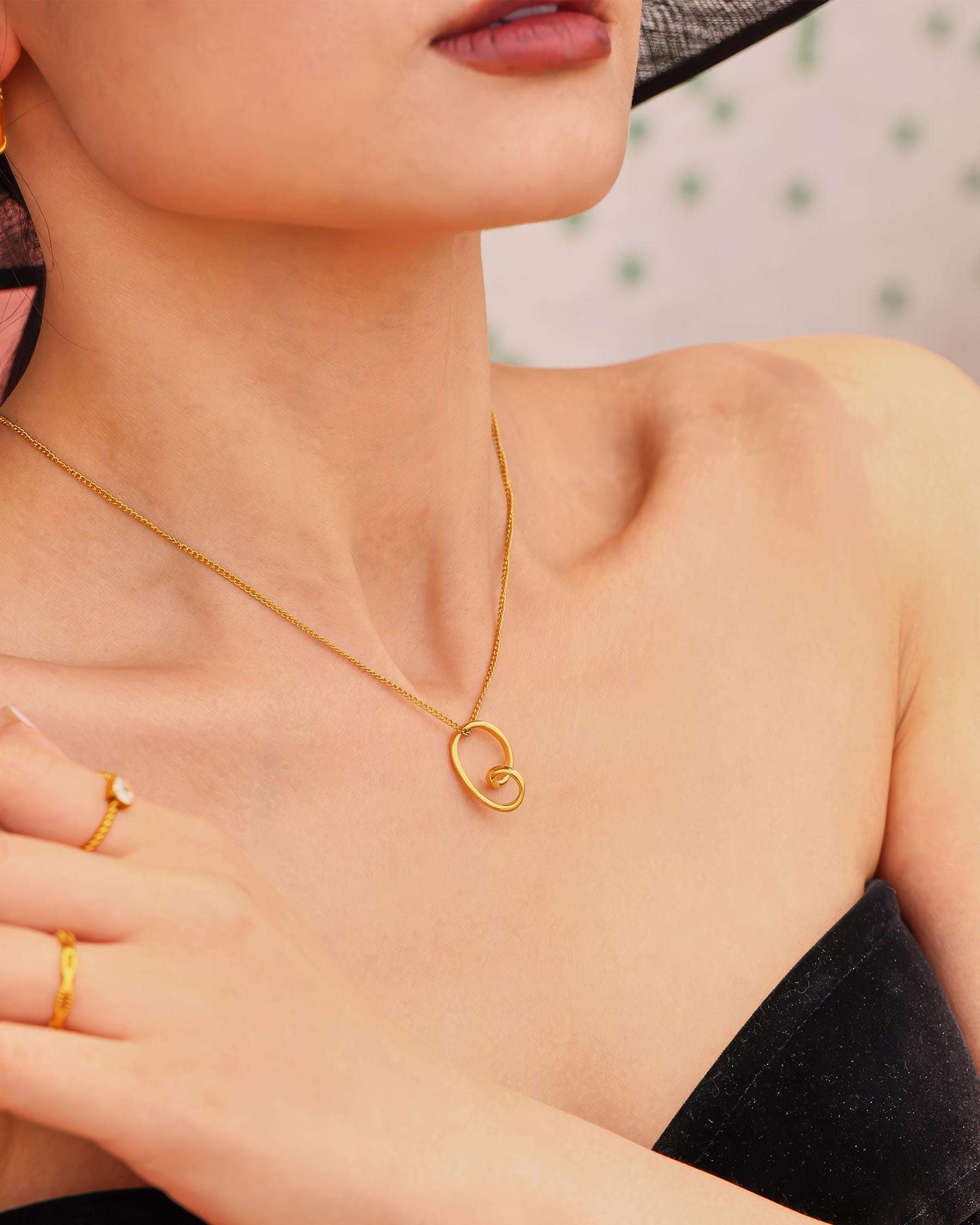 WHISPER Heart Necklace - Gold - Additional View - Ohh Glam