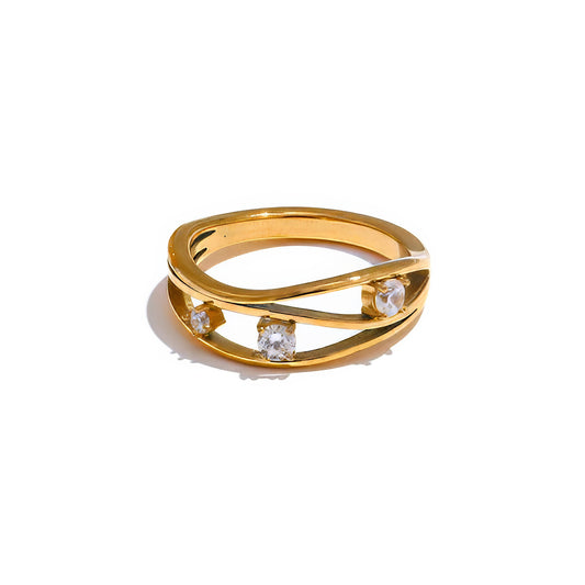 Woven Crystal Ring - Ohh Glam