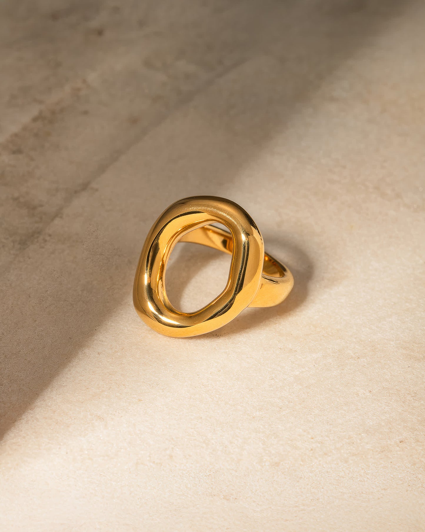 ZENITH Geometric Statement Ring - Gold - Additional View - Ohh Glam