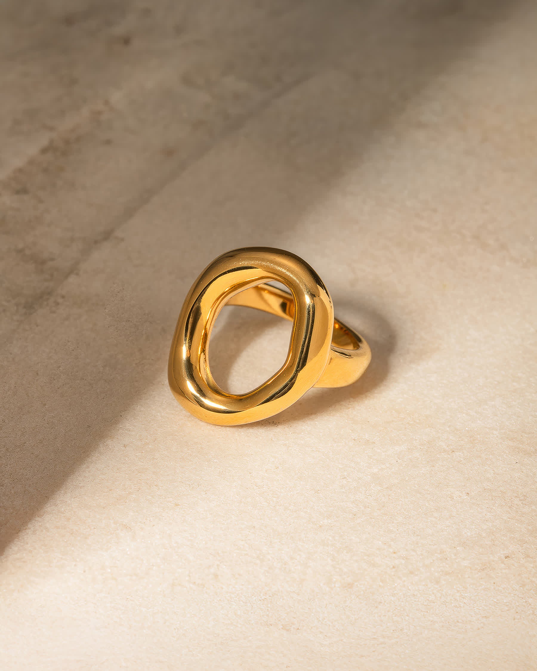ZENITH Geometric Statement Ring - Gold - Additional View - Ohh Glam