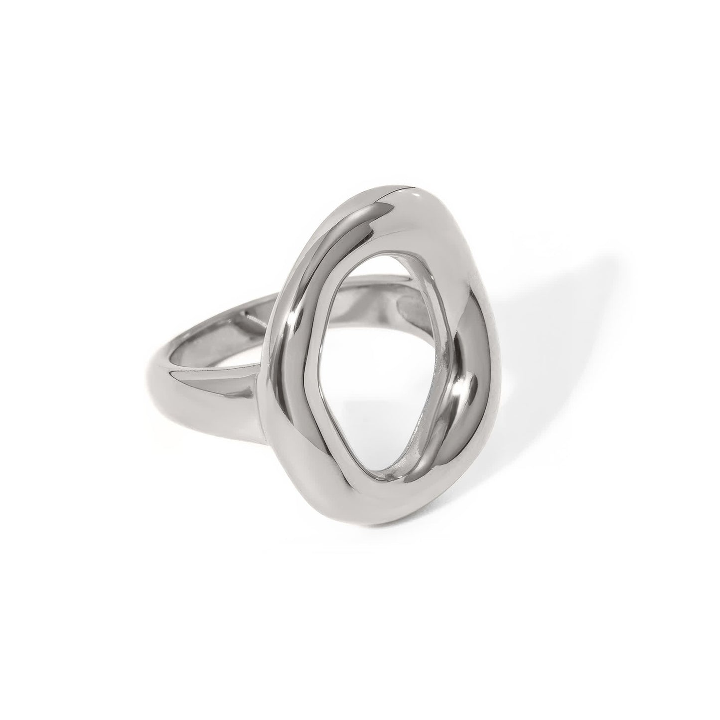 ZENITH Geometric Statement Ring - Gold - Additional View - Ohh Glam