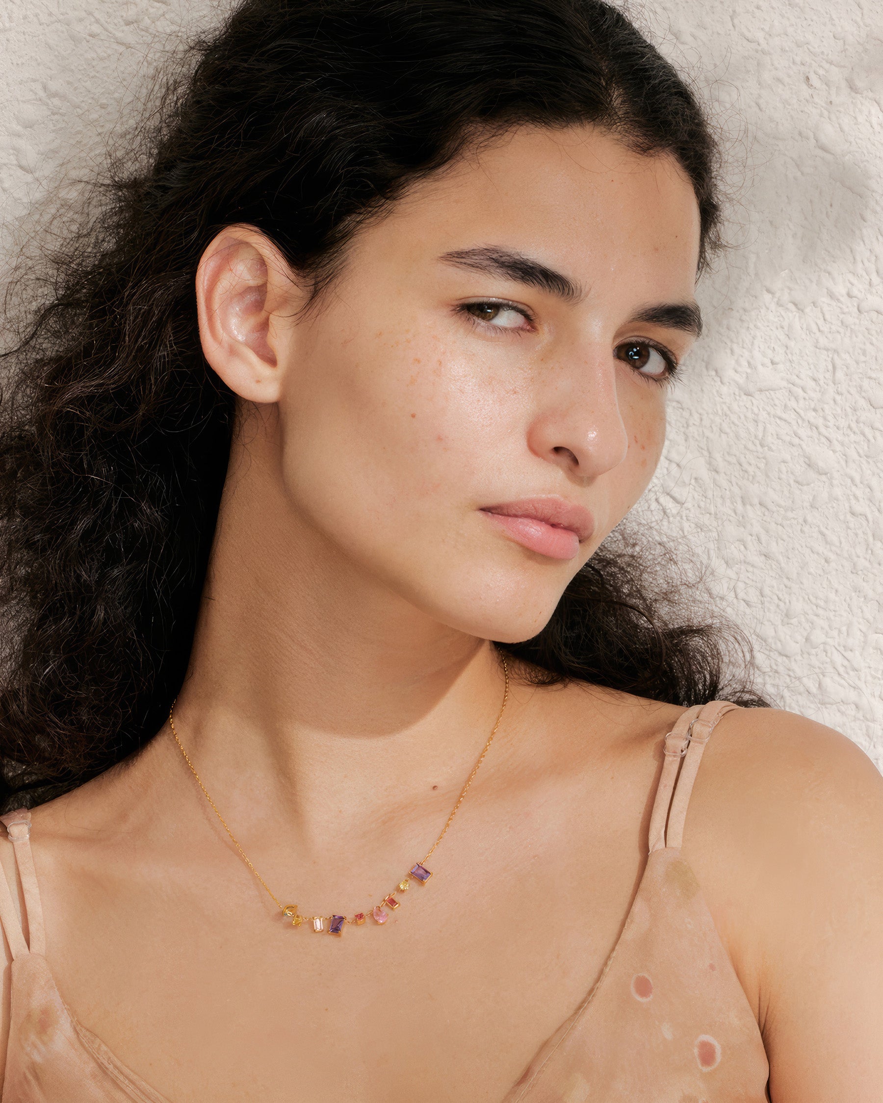 Zenya Prism Necklace - 18K - Detail View - Ohh Glam