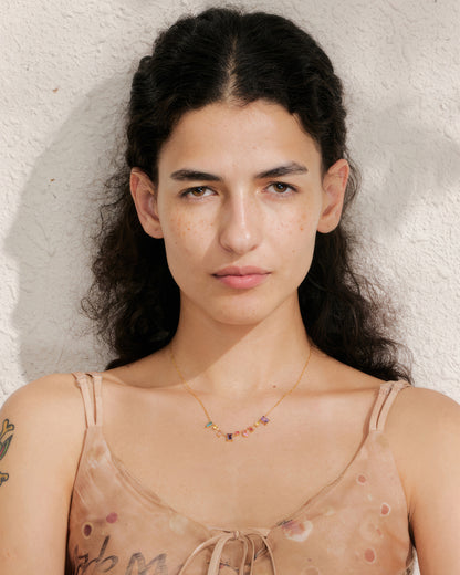 Zenya Prism Necklace - 18K - Additional View - Ohh Glam