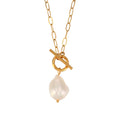 Baroque Pearl Toggle Necklace