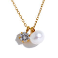 BELLA Pearl & Crystal Duo Necklace