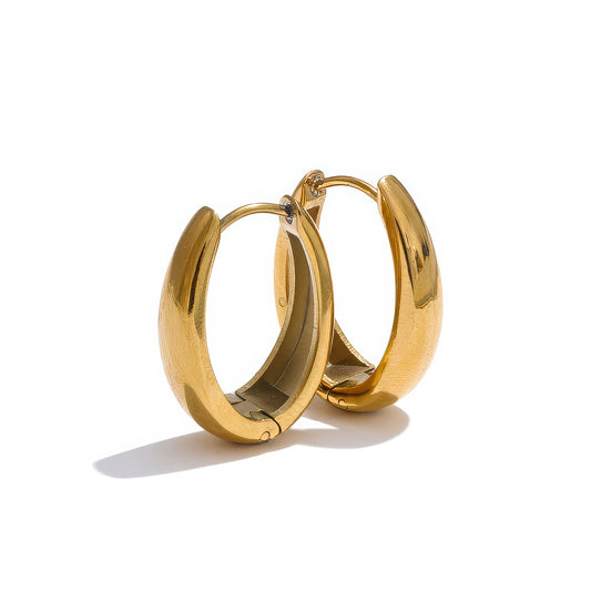 U-Shape Hoop Earrings - Ohh Glam